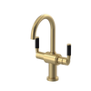 Rubinet Single Hole Dual Handle Lav. Set. (less drain) Satin Brass