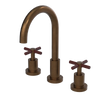 Rubinet Widespread Kitchen Set with LaSalle Spout Tuscan Brass