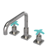 Rubinet Widespread Kitchen Set with Genesis Spout Polished Nickel