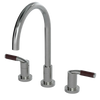Rubinet Widespread Kitchen Set Satin Nickel