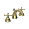 Rubinet Widespread Lav. Set. (less drain) Natural Brass