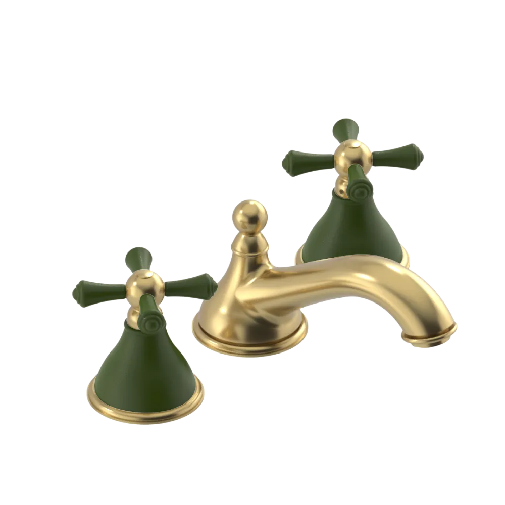 Rubinet Widespread Lav. Set. (less drain) Satin Gold