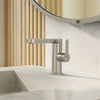 Kalia STEN Single hole lavatory faucet with side handle without drain pure nickel – BF2235-125