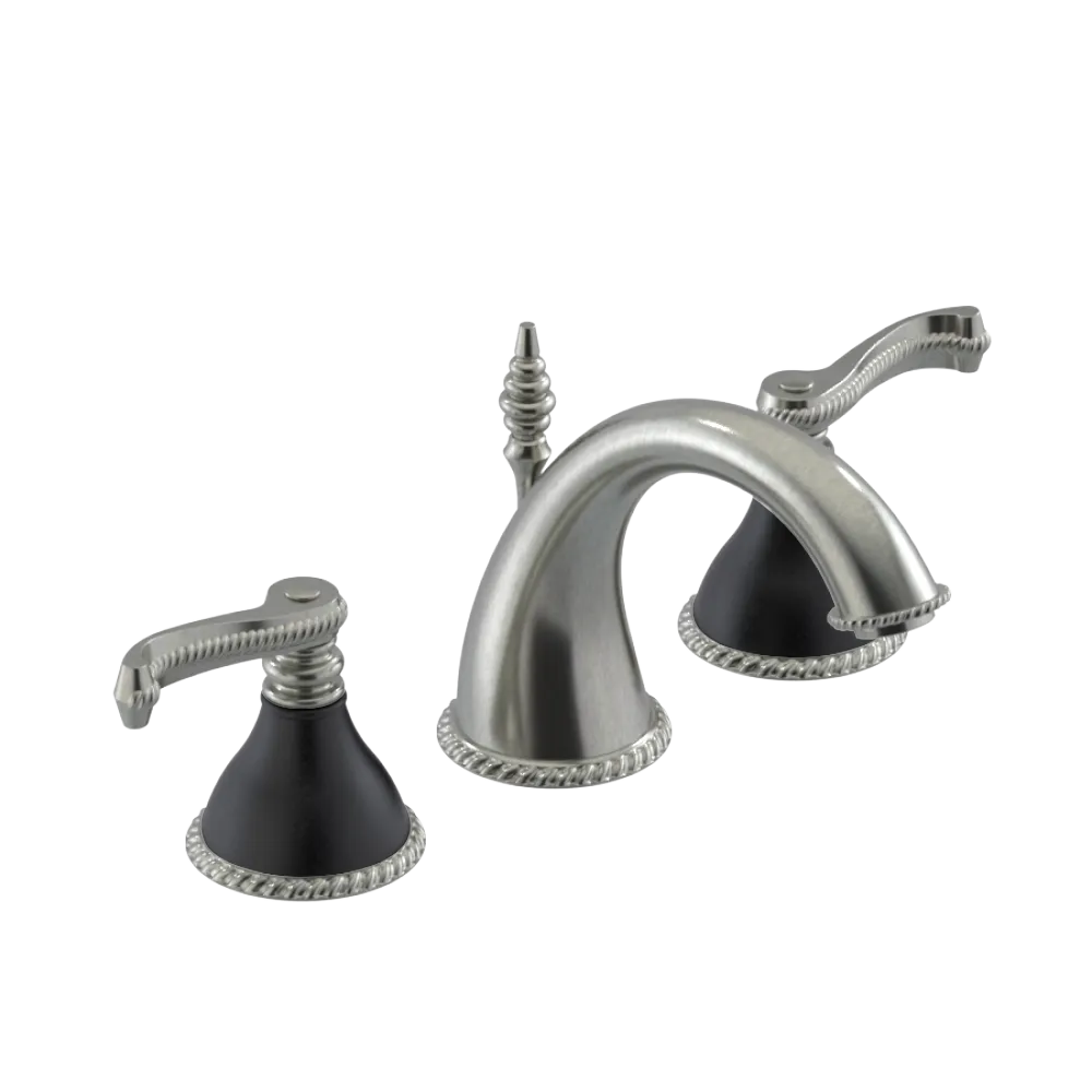 Rubinet Widespread Lav. Set. (less drain) Satin Nickel