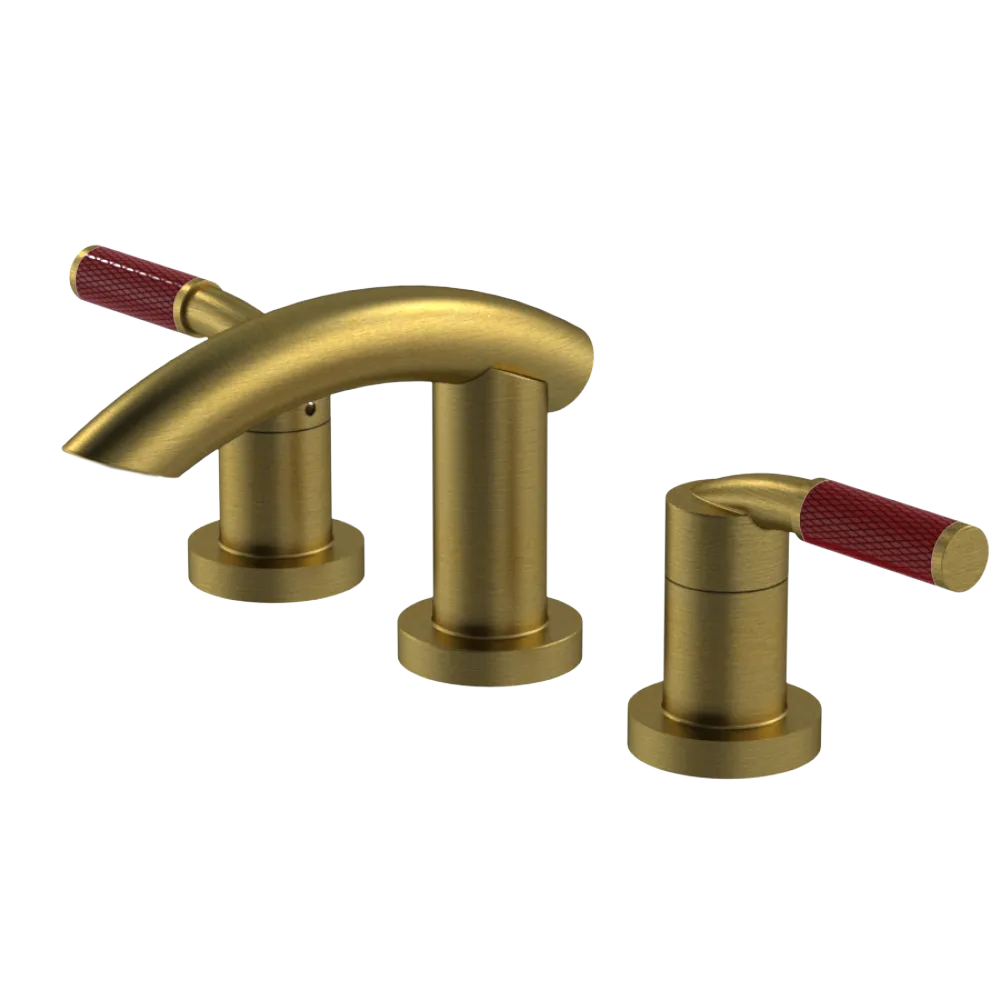 Rubinet Widespread Lav. Set. (less drain) Antique Brass Matt