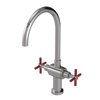 Rubinet Two Handle Single Hole Kitchen Set with LaSalle Spout Polished Nickel
