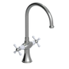 Rubinet Two Handle Single Hole Kitchen Set Satin Nickel