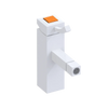 Rubinet Single Control Bidet Fitting (less drain) Matt White