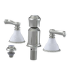 Rubinet Bidet Fitting with Spray, Diverter, and Vacum Breaker (Less Drain) Satin Nickel
