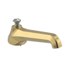 Rubinet Tub Filler Spout Deck Mount Satin Gold