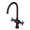 Rubinet Two Handle Single Hole Kitchen Set with LaSalle Spout Oil Rubbed Bronze