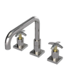Rubinet Widespread Kitchen Set with Genesis Spout Polished Nickel