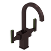 Rubinet Single Hole Dual Handle Lav. Set. (less drain) Oil Rubbed Bronze