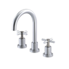 Rubinet Widespread Lav. Set. (less drain) Satin Chrome