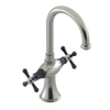 Rubinet Single Hole Dual Handle Lav. Set. (less drain) Satin Nickel