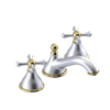 Rubinet Widespread Lav. Set. (less drain) Satin Chrome