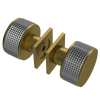 Rubinet Shower Door Knob (set) Antique Brass Matt
