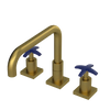 Rubinet Widespread Kitchen Set with Genesis Spout Antique Brass Matt
