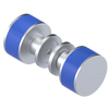 Rubinet Shower Door Knob (set) Satin Chrome