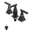 Rubinet Bidet Fitting with Spray, Diverter, and Vacum Breaker (Less Drain) Matt Black