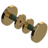 Rubinet Shower Door Knob (set) Gold