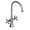 Rubinet Two Handle Single Hole Kitchen Set Satin Nickel
