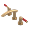 Rubinet Widespread Lav. Set. (less drain) Satin Gold