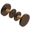 Rubinet Shower Door Knob (set) Tuscan Brass