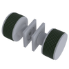Rubinet Shower Door Knob (set) Matt White