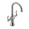 Rubinet Single Hole Dual Handle Lav. Set. (less drain) Satin Nickel