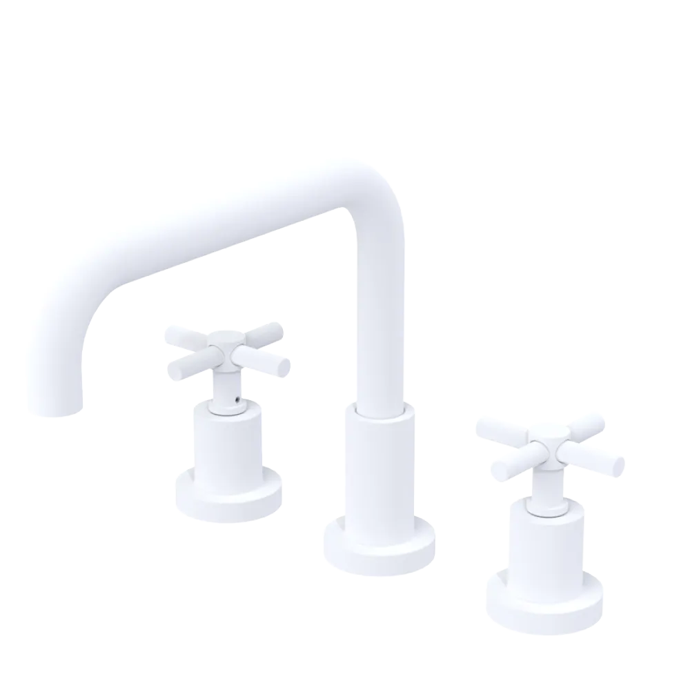 Rubinet Widespread Kitchen Set Matt White