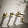 Purist® Wall-mount bathroom sink faucet trim with Lever handles, 1.2 gpm