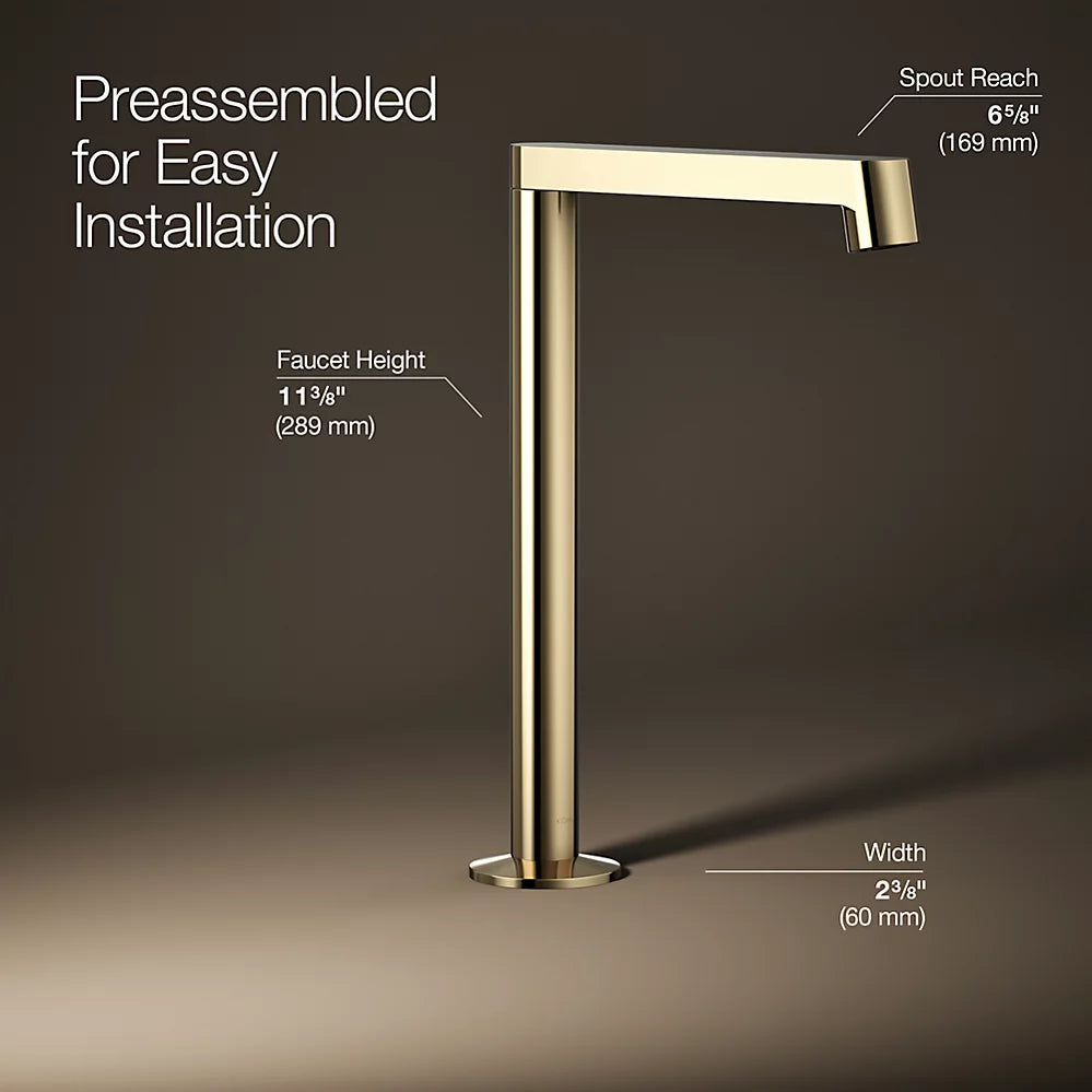 Components® Bathroom sink faucet spout with Row design, 1.2 gpm