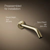 Components® Wall-mount bathroom sink faucet spout with Tube design, 1.2 gpm