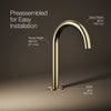 Components® Bathroom sink faucet spout with Tube design, 1.2 gpm
