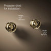 Components® Wall-mount bathroom sink faucet Industrial handle trim