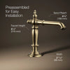 Artifacts® Bathroom sink faucet spout with Column design, 1.2 gpm