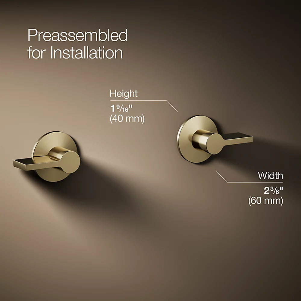 Components® Wall-mount bathroom sink faucet Lever handle trim