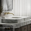 Components® Wall-mount bathroom sink faucet Industrial handle trim