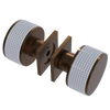 Rubinet Shower Door Knob (set) Tuscan Brass