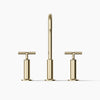 Purist® Widespread bathroom sink faucet with Cross handles, 1.2 gpm