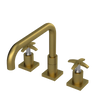 Rubinet Widespread Kitchen Set with Genesis Spout Antique Brass Matt