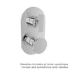 Baril Thermostatic pressure balanced shower valve with 3-way diverter (without handle)