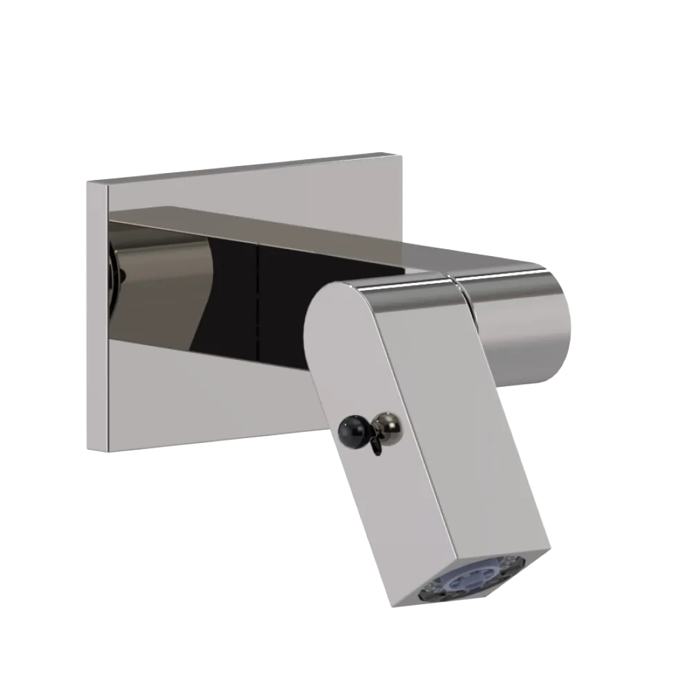 Rubinet Wall Mount Bidet & Foot Rinse with Dual Function Spray Polished Nickel