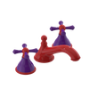 Rubinet Widespread Lav. Set. (less drain) Red