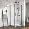 Kalia DISTINK 36” x 77” pivot shower door with 36” return panel - KP protective film – DR1743/DR1749-160-005