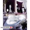 Neptune Ariane 6060 Acrylic Corner Center Drain Bathtub in White