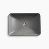 WasteLAB® Vox® 23" rectangular vessel bathroom sink, no overflow