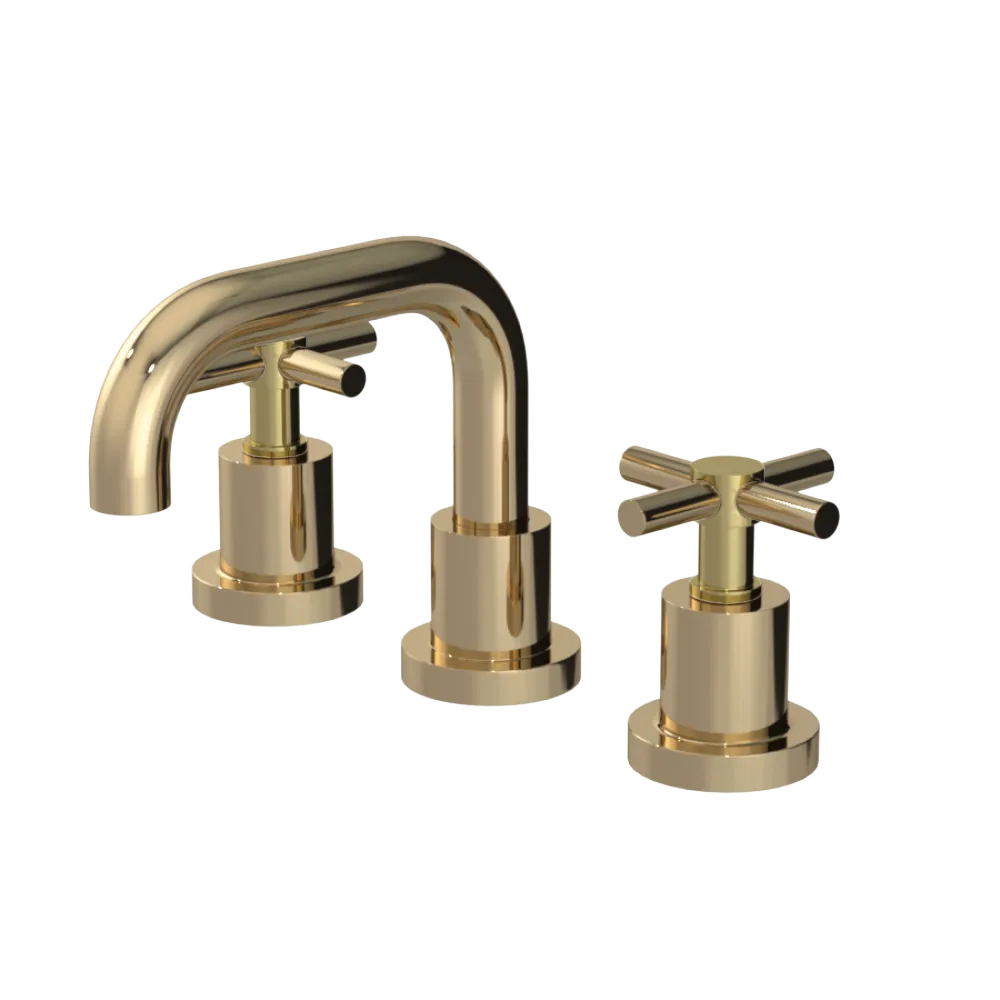 Rubinet Widespread Lav. Set. (less drain) Gold