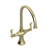 Rubinet Two Handle Single Hole Kitchen Set Gold